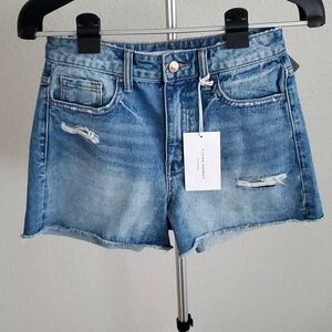 Flying Monkey - Mid-Rise Stretch Short - Size 25 - Denim Blue